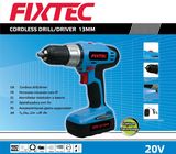 Fixtec 20V 13mm Rechargeable Cordless Drill Machine Hand Drill