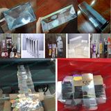 Transparent PET boxes Folding and Crash Lock Bottom Machine, clear PVC boxes pasting machine.