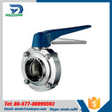 Dn20 DIN11850 AISI304 Sanitary Welded Butterfly Valve with CNC Machine