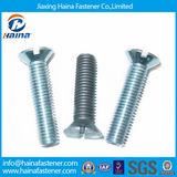 China Supplier DIN963 Zinc Plated Slotted Csk Head Machine Screws