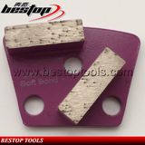 16# Soft Two Segment Bar Trapezoid Diamond Concrete Grinding Blocks