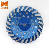 180mm Spiral Turbo Pattern Diamond Cup Wheel for Concrete