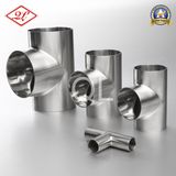 Food Grade 304/316L Sanitary Stainless Steel Welded Equal Tee