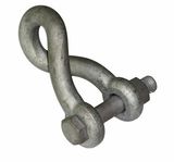 Hot DIP Galvanized Forged Carbon Steel Twist Shackle Pole Line Hardware