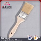 High Quality White PBT & Pet Material with Environmental Wooden Handle Paint Brush