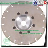 Diamond Circular Saw Blade with Chainsaw Teeth to Cut Stone-Diamond Tip Blade