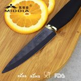 New Chef Knife Matt Black Ceramic Cutting Knife in 4 Inch