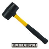 Double Color Fibre Handle Rubber Hammer Soft Hammer (TCH0201)