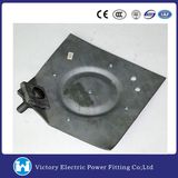 Hot DIP Galvanized Forged Ground Plate Polebutt Pole Line Hardware