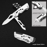 Multi Function Pocket Knife with LED Flashlight (#6209)