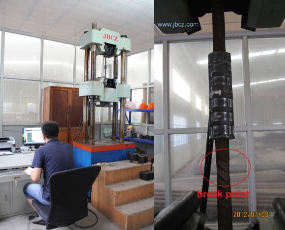 Reinforcing Bar Swaging Machine and Threadless Rebar Coupler
