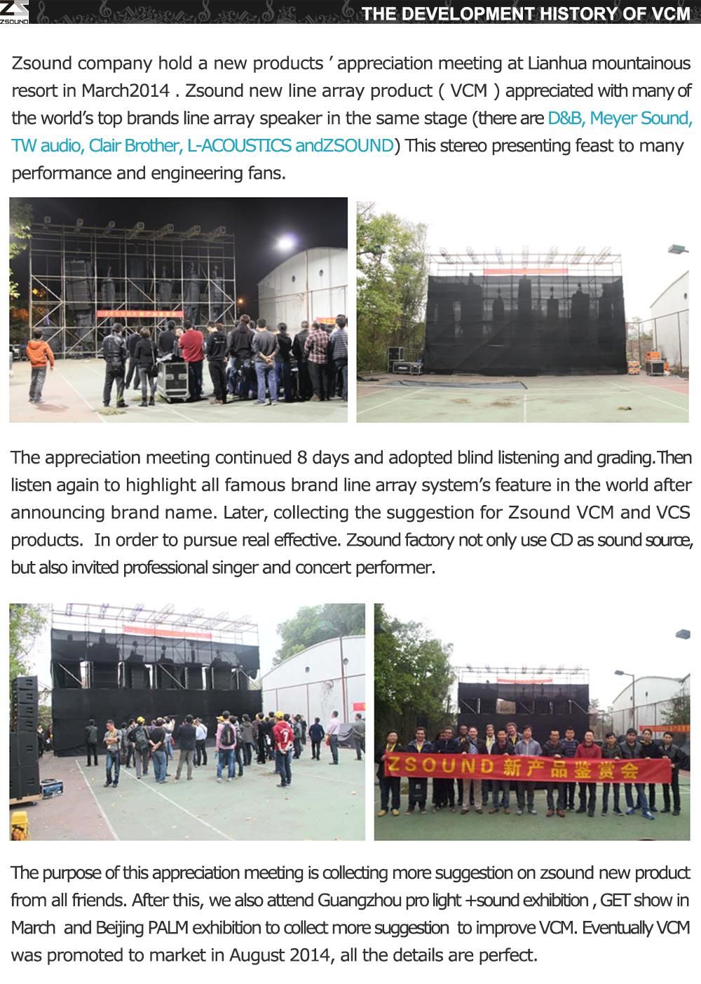 Zsound VCM Passive Compact 3 Way Line Array PA Speaker