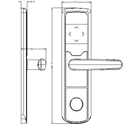 China Factory Price Electronic Door Card Lock Digital Lock (DeHaZ1015-EL-NI)