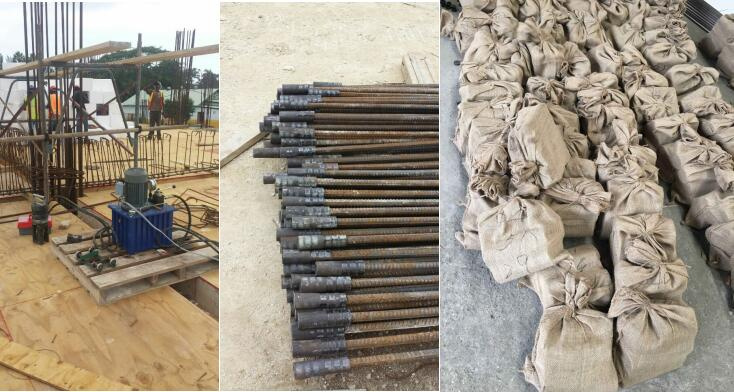 Reinforcing Bar Swaging Machine and Threadless Rebar Coupler