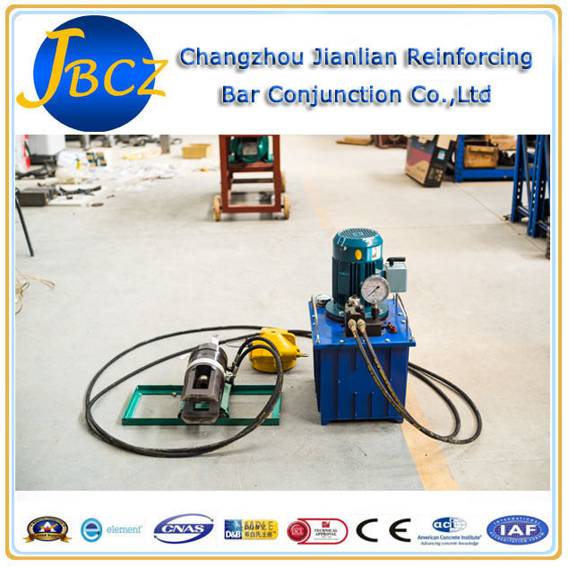 Reinforcing Bar Swaging Machine and Threadless Rebar Coupler